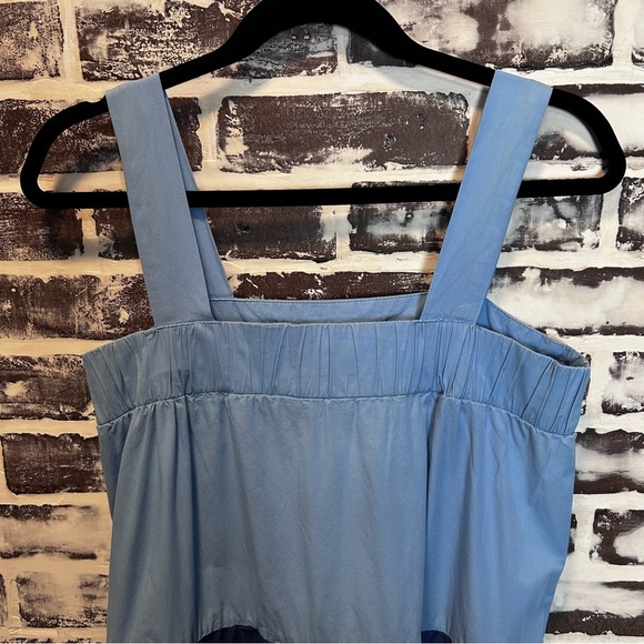 Moon River Boho Romantic Sleeveless Multicolored Blue Tiered Midi Dress Size XS - Picture 5 of 6